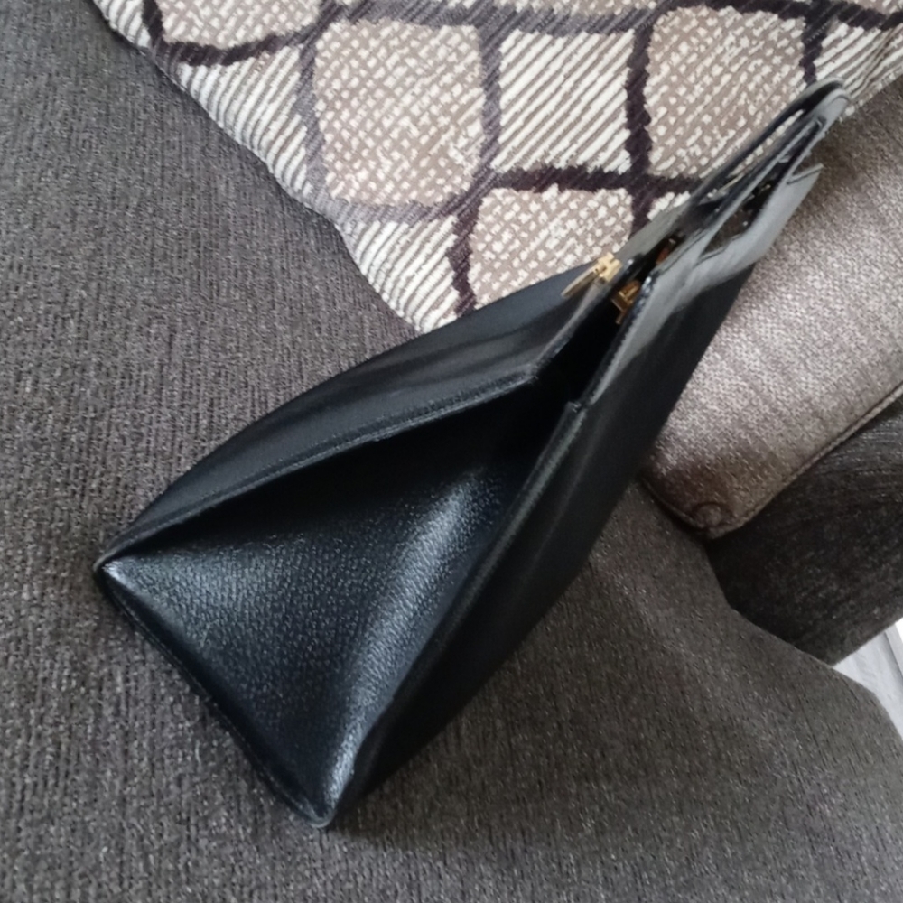 🖤VTG Ferragamo🖤 - BW-21 1850 Top Handle Nylon/Leather Bag - Picture 5 of 16